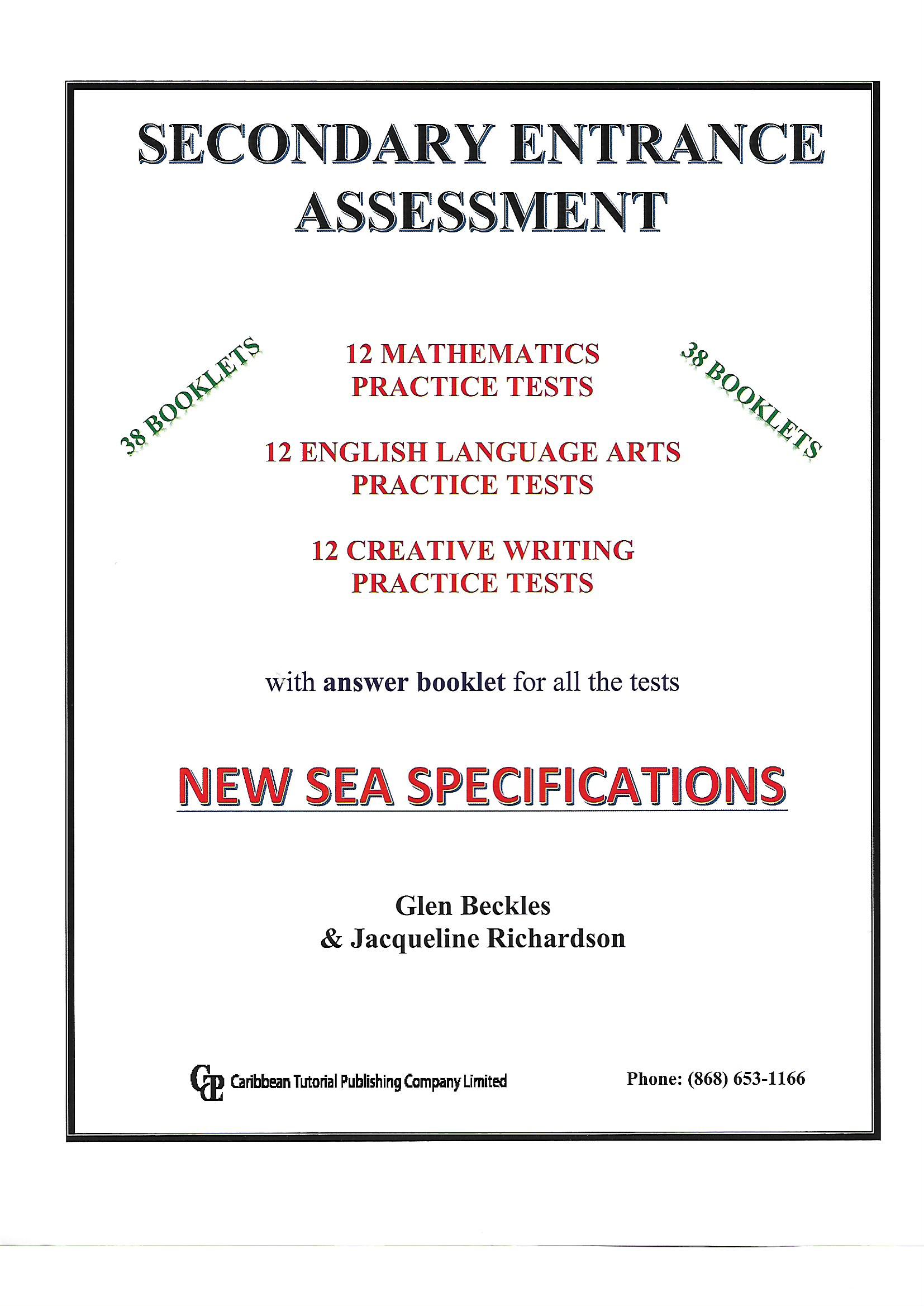 Secondary Entrance Assessment New SEA Specifications Practice Tests